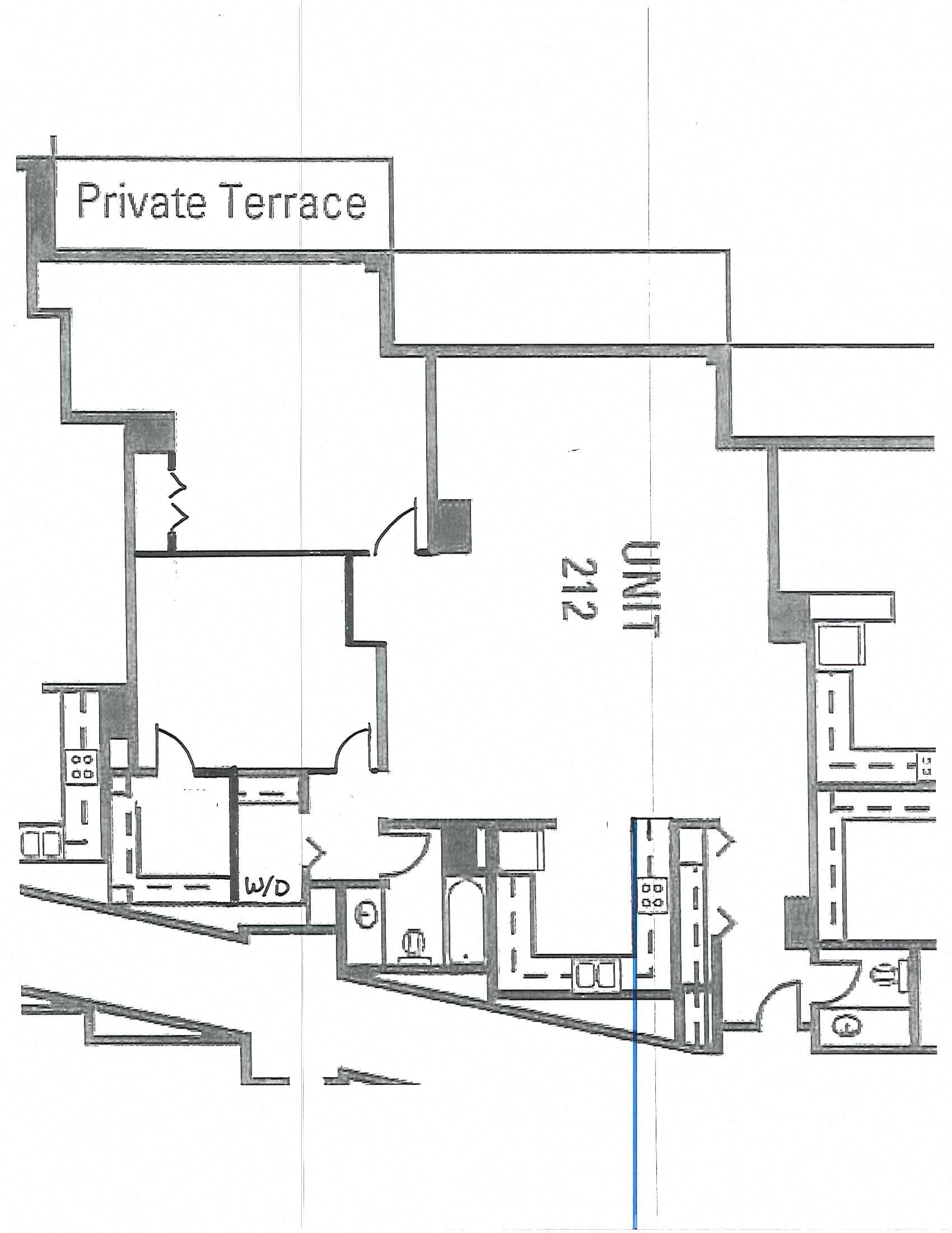 2 Bedroom, 1.5 Bath w/ Terrace 2 Bedroom & 1.5 Bath with Terrace Floor Plan